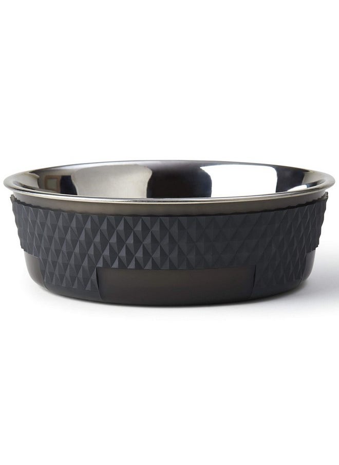 PetRageous - PetRageous 16020 Kona Stainless Steel Non-Slip Dishwasher Safe Dog Bowl 6.5-Cup 8.5-Inch Diameter 2.75-Inch Tall for Large and Extra Large Dogs and Cats, Grey - Image 1