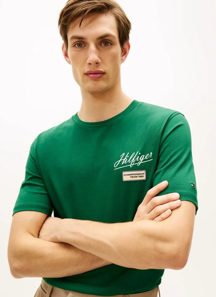 TOMMY HILFIGER  Graphic Crew Neck T-Shirt for Men | Best Price UAE