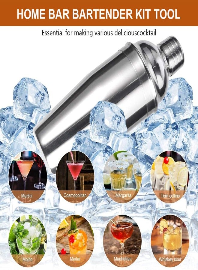 Supvox® 19Pcs Professional Cocktail Shaker Set, Bartender Kit - Cocktail Kit, Cocktail Set, Making Kit with Bamboo Display Stand & 550ml Stainless Steel Bartending Tools for Bar Home - Image 4