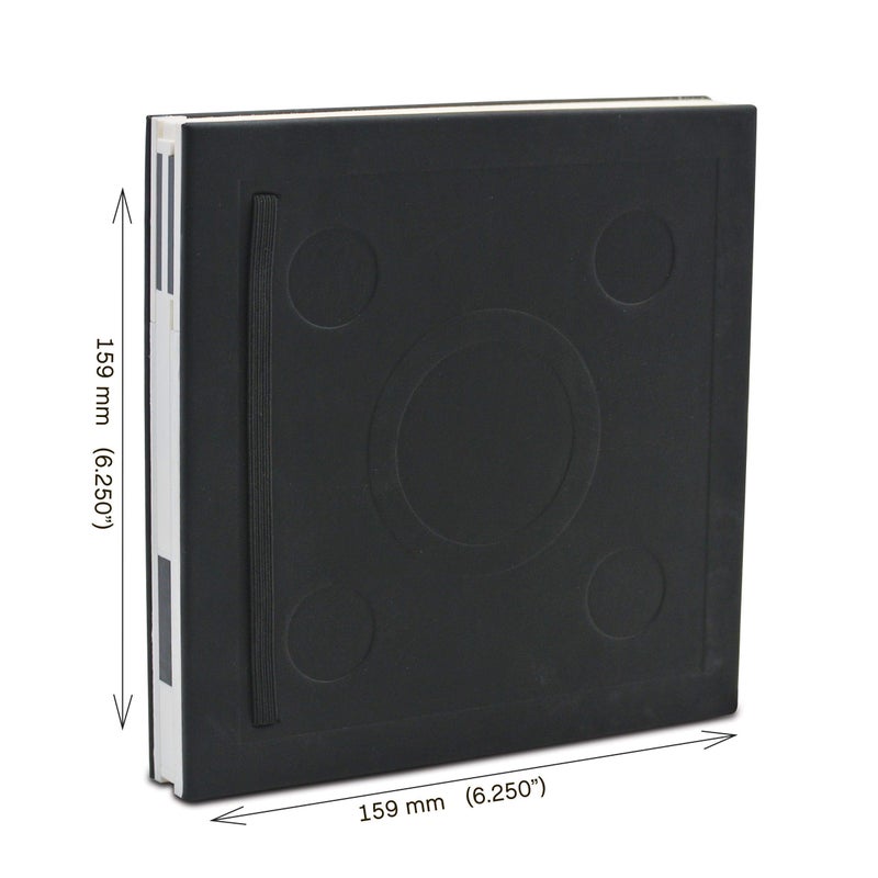 IQ Lego Locking Notebook with Gel Pen - Black (53567), Hardcover Notebook for School, Office, Home, Square, 6 inches x 6 inches, Lined - Image 2