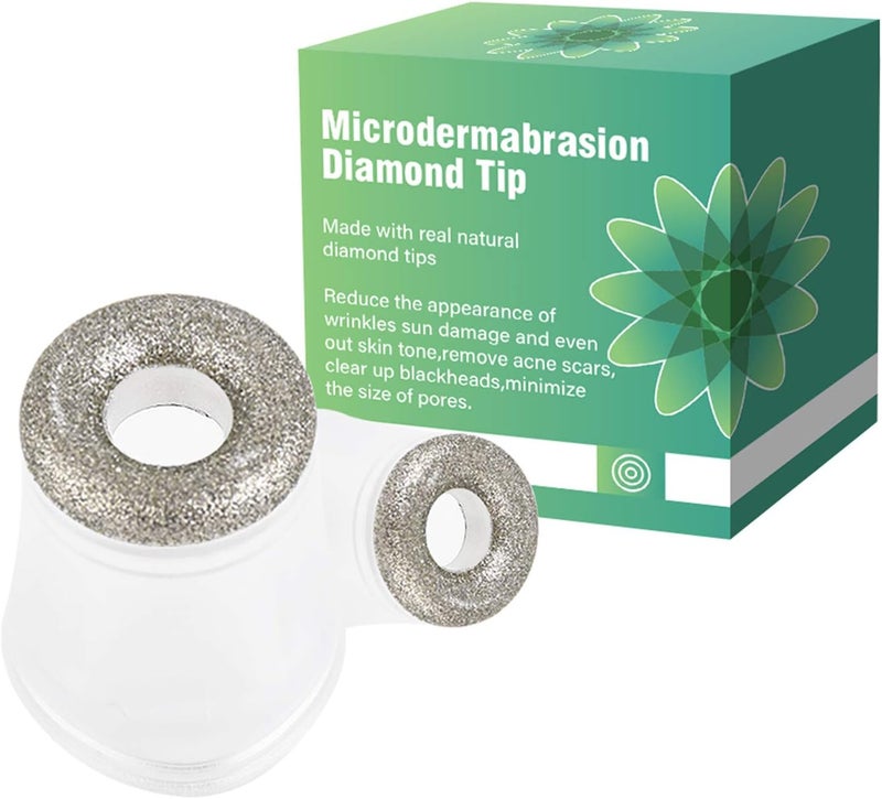 NEWDERMO Premium Diamond Microdermabrasion Tips - for All Skin Types. (Diamond Tip) - Image 1