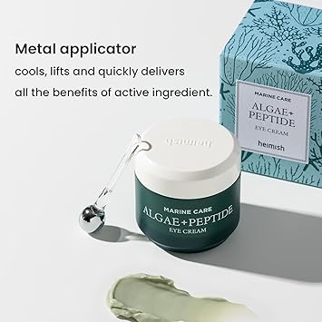 HEIMISH Marine Care Eye Cream Anti Aging Under Eye Cream Rich Hydrating Formula with Peptides Niacinamine for Dark Circles Puffiness Wrinkles Korean Skincare 101floz30ml - Image 5