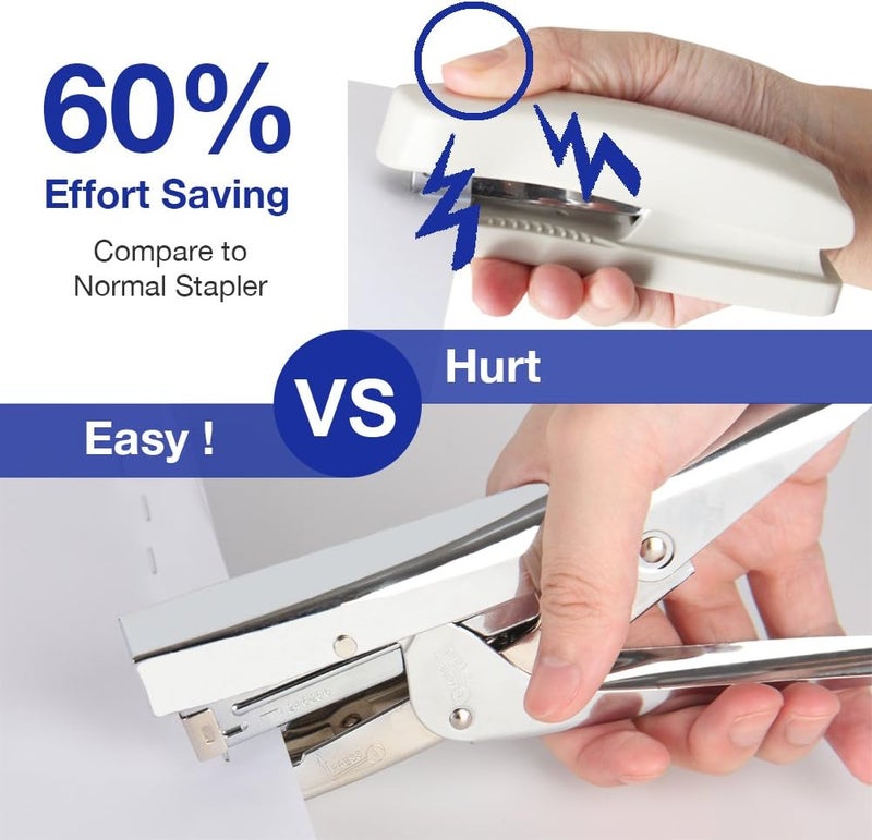 Lanhope Stapler Heavy Duty with 1000 Staples and Staples Remover Set 20 Sheets Desktop Office Work Student Teacher Large Capacity No Jam Professional Standard 24/6 Metal - Image 3