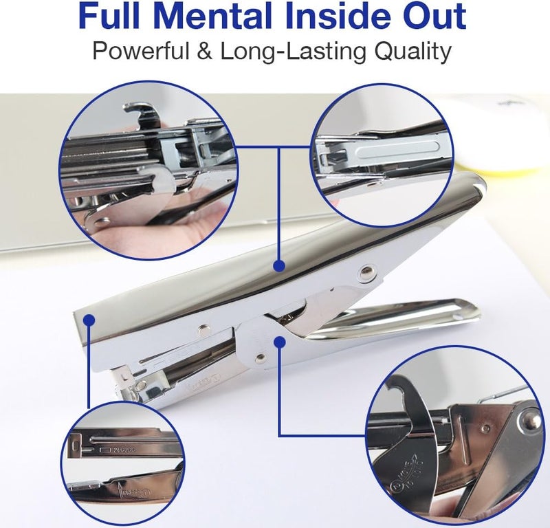 Lanhope Stapler Heavy Duty with 1000 Staples and Staples Remover Set 20 Sheets Desktop Office Work Student Teacher Large Capacity No Jam Professional Standard 24/6 Metal - Image 4