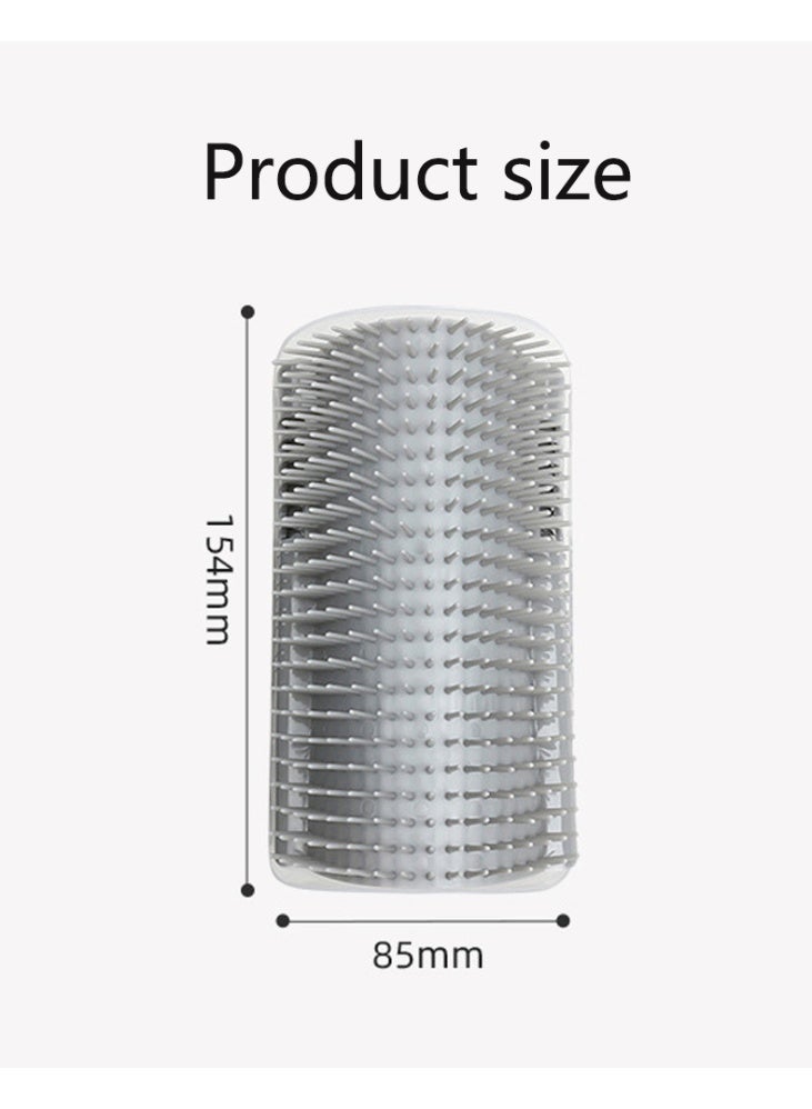 Loquat Wall-Mounted Cat Self Groomer with Massage Comb Brush - Perfect for Kitten and Puppy Grooming and Relaxation - Image 2