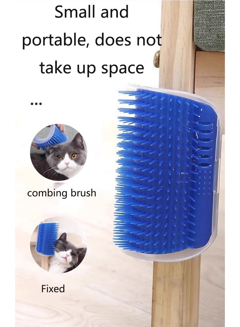 Loquat Wall-Mounted Cat Self Groomer with Massage Comb Brush - Perfect for Kitten and Puppy Grooming and Relaxation - Image 4