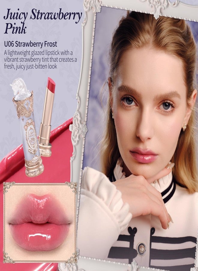 Flower Knows Knight Unicorn Glazed Lipstick, Juicy Strawberry Pink - Image 3