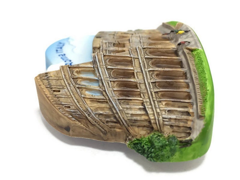 WitnyStore Tiny Roman Colosseum in Rome Italy Southern Europe Tourist Attractions Painted Resin Refrigerator Magnet Traveler Souvenirs Gift Memento 3D Fridge Magnets - Image 3