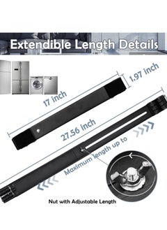 BGM Universal Extendable Furniture Appliance Rollers (4 Pack) – Heavy-Duty Mover Tools with 24 Rollers & Brakes, Strong Base for Washing Machines, Refrigerators, Dryers  - Image 2