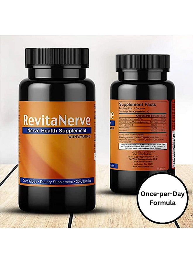 RevitaNerve - Neuropathy Nerve Support and Relief | Revitalizing Supplement for Nerve Discomfort | Once A Day | Reduce Nerve Aches (Single Pack, 30 Count) - Image 2