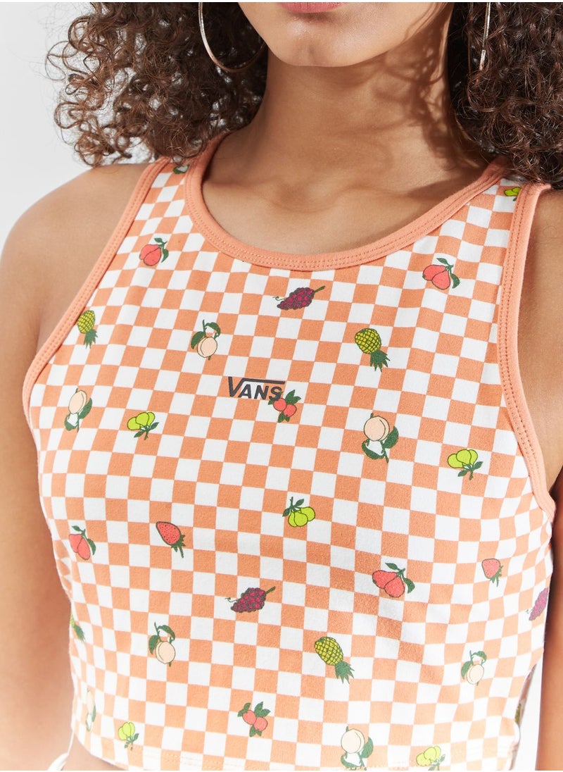 VANS - Longline Racerback Printed Bra - Image 1