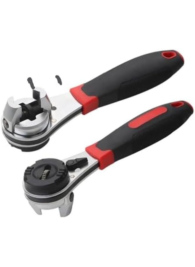 مفتاح شد قابل للتعديل من الكروم والموليبدينوم متعدد الوظائف بمقبض مستقيم وأداة مأخذ - Image 5