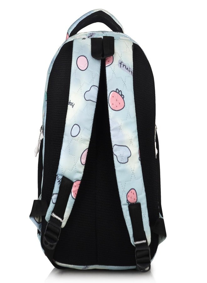 Half Moon Fruit Bunny Pre Nursery to Class 2 School Bags for Kids Boys Girls Bag/Backpack for Men Women Nursery 25L School Bagpack Daypack Picnic Back Pack For School Going Boys & Girls (Light Blue) - Image 5
