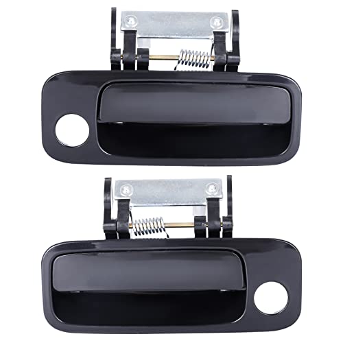 LCWRGS Exterior Outside Door Handle for Toyota Avalon 2000 2001 2002 2003 2004 Front Driver & Passenger Side Door Handle, 80339 80846 69210AC030C0 69220AC030C0, Black - Image 1