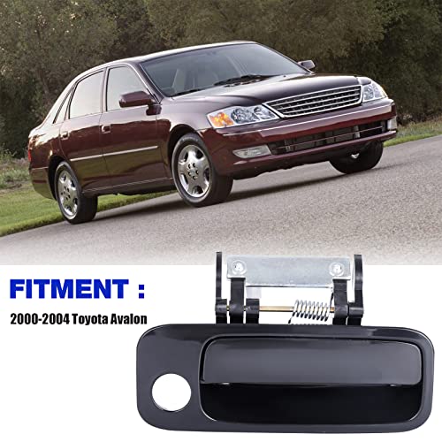 LCWRGS Exterior Outside Door Handle for Toyota Avalon 2000 2001 2002 2003 2004 Front Driver & Passenger Side Door Handle, 80339 80846 69210AC030C0 69220AC030C0, Black - Image 2