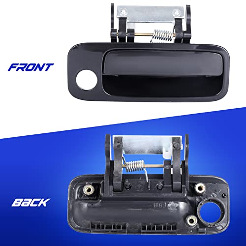 LCWRGS Exterior Outside Door Handle for Toyota Avalon 2000 2001 2002 2003 2004 Front Driver & Passenger Side Door Handle, 80339 80846 69210AC030C0 69220AC030C0, Black - Image 4