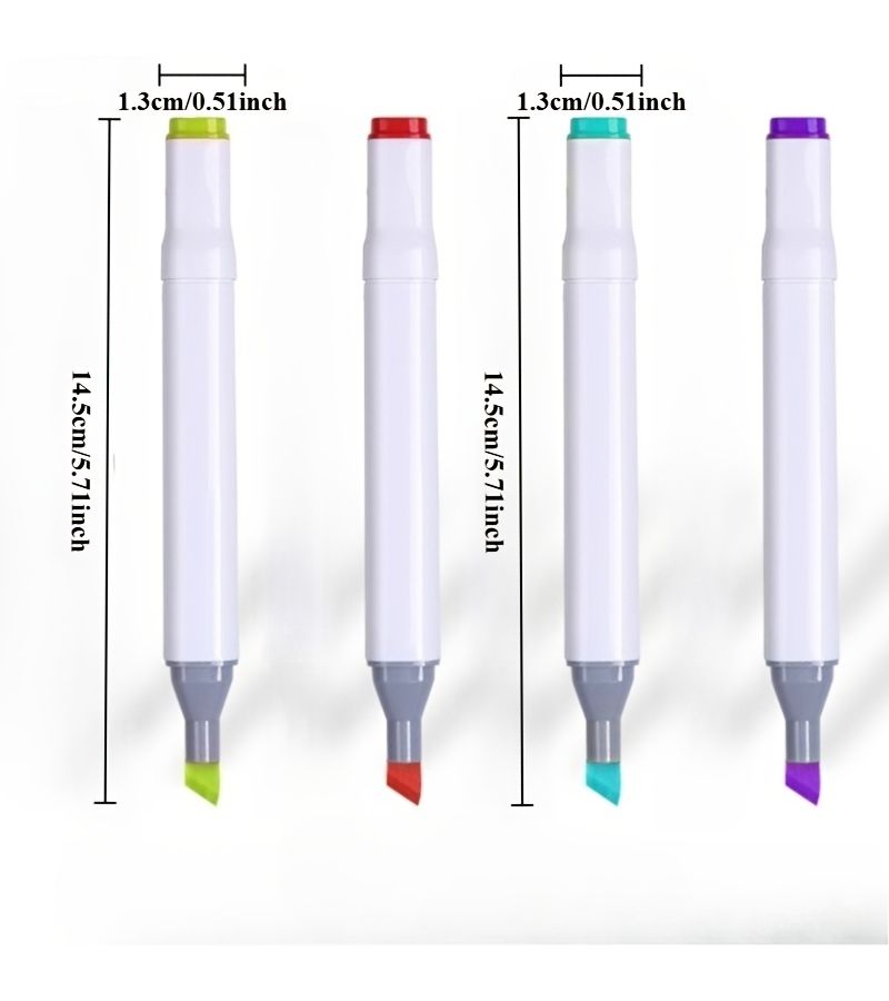 36 Color Oil Based Dual Tip White Pen Markers Set for Art Painting Cartoon Sketch - Image 2
