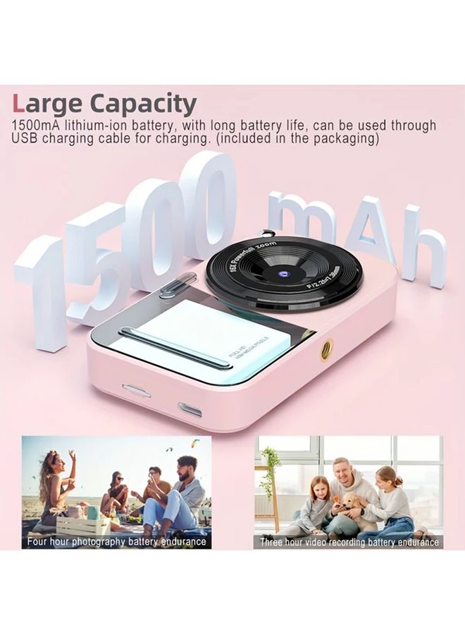 Buff 48MP Digital Camera with 32G Card 16X Zoom 2 4 Inch LCD Rechargeable Vlogging Camera for Beginners - Image 4