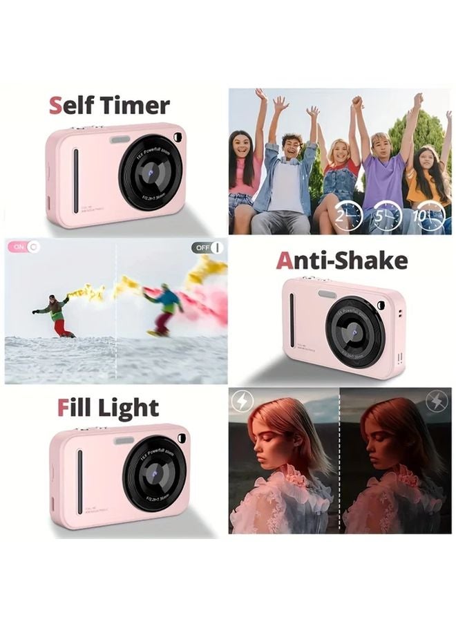Buff 48MP Digital Camera with 32G Card 16X Zoom 2 4 Inch LCD Rechargeable Vlogging Camera for Beginners - Image 5