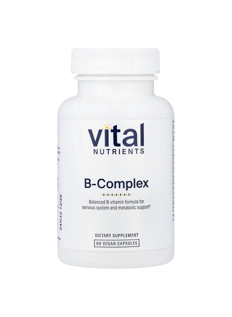 Vital Nutrients B-Complex, 60 Vegan Capsules