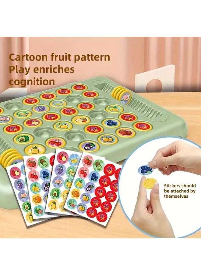 Flip The Chess Piece Memory Board Game For Two Players Animals Fruits Family Fun - Image 2