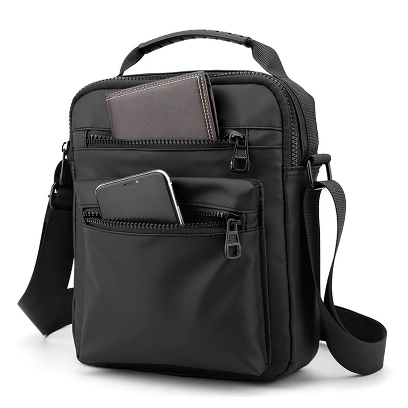 Men Sling Bag Single Shoulder Bag Crossbody Bag Wear-Resistant Oxford Bag Adjustable Strap Shoulder Bag - Image 3