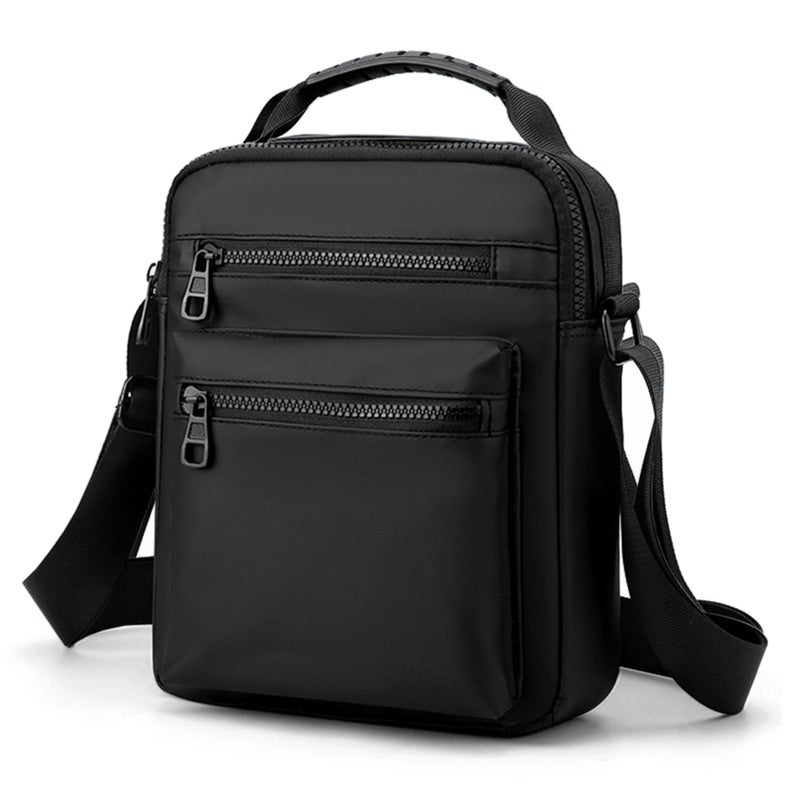 Men Sling Bag Single Shoulder Bag Crossbody Bag Wear-Resistant Oxford Bag Adjustable Strap Shoulder Bag - Image 1