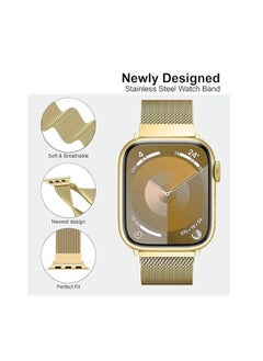 Generic Mesh Metal Loop For ultra Watches Band 42mm 44mm 45mm 46mm 49mm for iWatch Bands Series Ultra SE, 1 to10 Women Men, Stainless Steel Strap with Magnetic Clasp  - Image 2