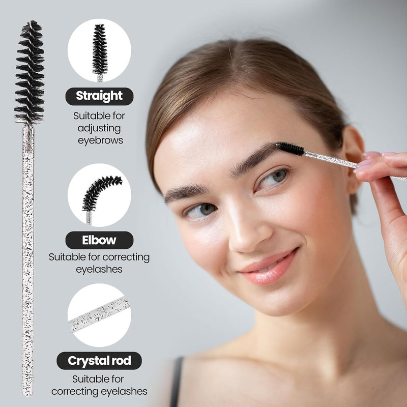 J&J Tweezer Best Tweezers, Precision Tweezers, Professional Stainless Steel for Eyebrow, Splinters, Eyelash Extensions â€“ Precision Grip -4-Pack with Eyebrow Brush - Image 4