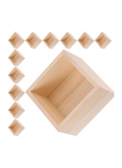 Mukchap 18 Pack Square Unfinished Wooden Box  4 X 4 X 2.36 Inch Small Square Natural Wood Craft Box Storage Organizer For Collectibles