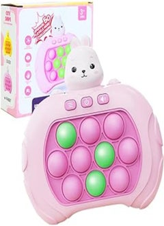 AIPINQI Pop It Game Light Up Fidget Toy, Quick Push Game Console, Whack a Mole Game, Decompression Breakthrough Puzzle Pop Game Machine, Multiple Game Modes Toy for 3+ Years