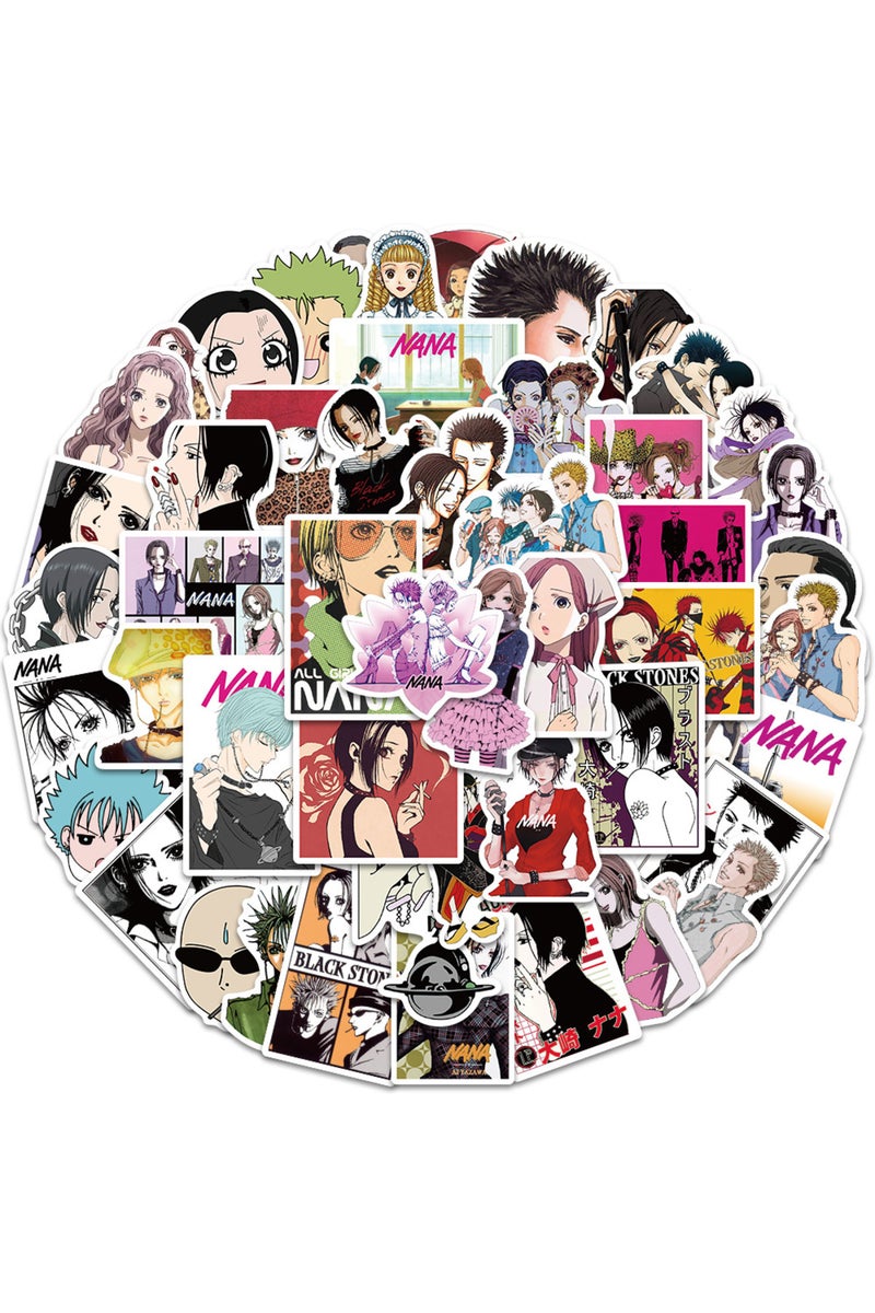 50pcs 50Pcs Anime NANA Stickers Anime Decals Cartoon Decoration Suitcase Laptop Phone Stationery Man