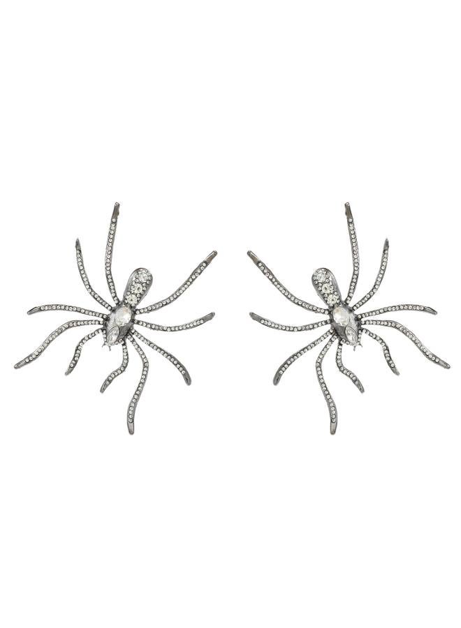 Exaggerated Big Spider Earrings Alloy Earrings Female European And American Internet Celebrity Funny Party Jewelry Earrings 