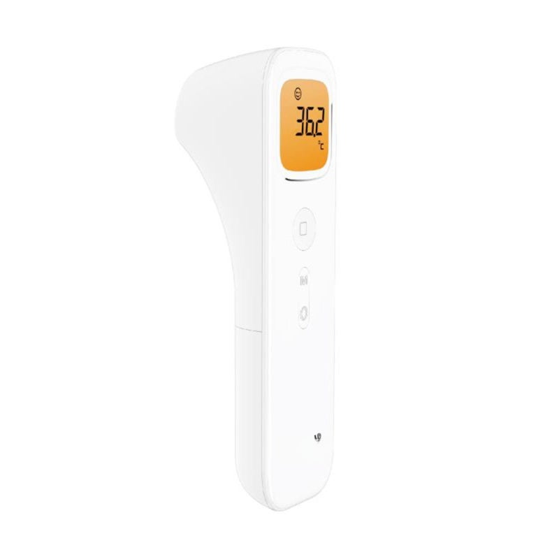 Non-Contact Infrared Thermometer White 1-Second Instant Read - 3-Color Backlight LCD Fever Alert Digital Thermometer for Babies Kids Adults Indoor Outdoor - Image 3