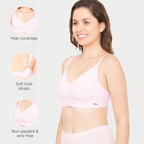 Enamor A027 Full Coverage Cotton Bra - Non-Padded • Wirefree - Image 3