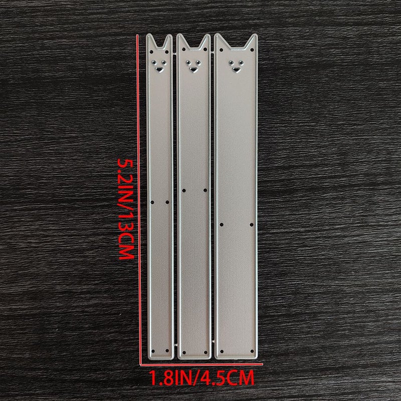 قالب قطع مربع على شكل قطة معدنية - النمط A لقصاصات الكروت وصناعة البطاقات - Image 5