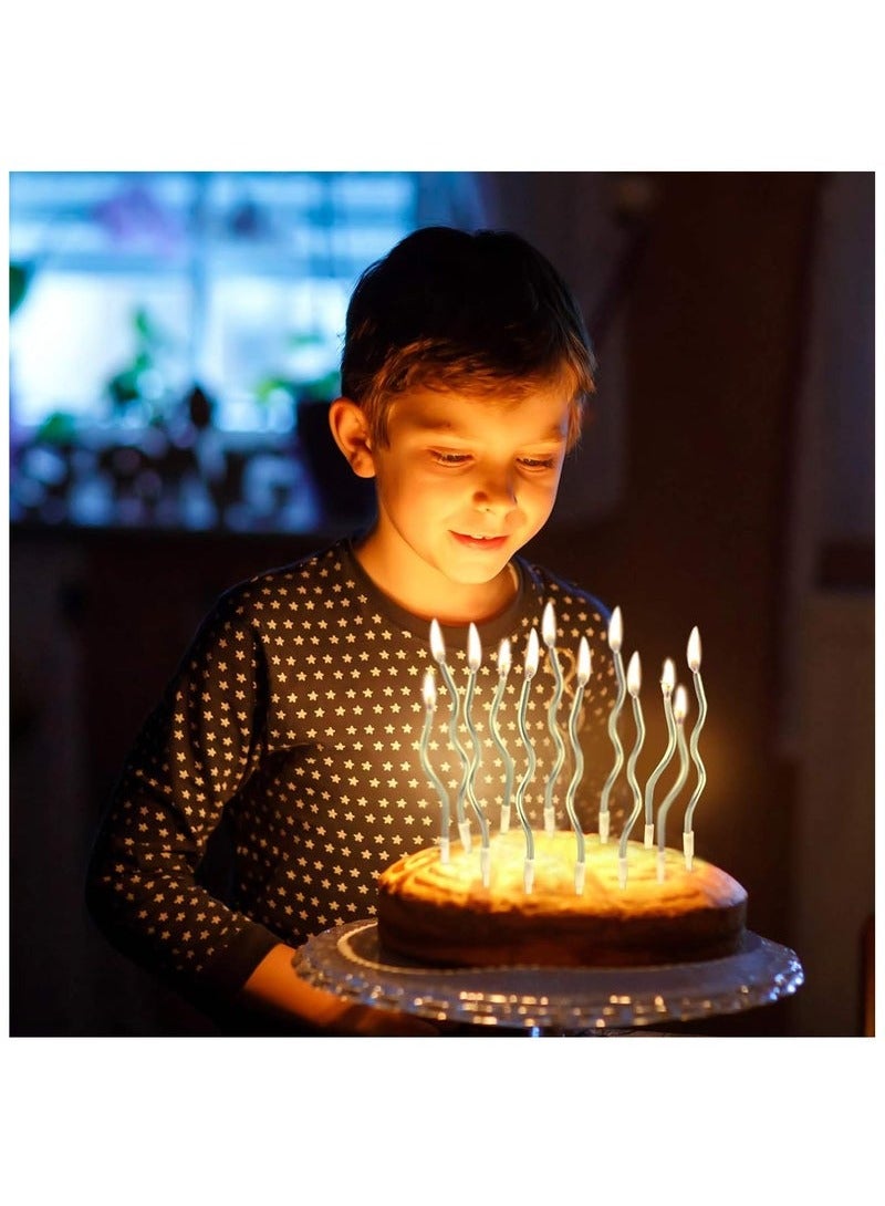 12 Gold Arc Birthday Candles | Eid/Dubai Party Decoration | Eco-Friendly & Photogenic  - Image 4