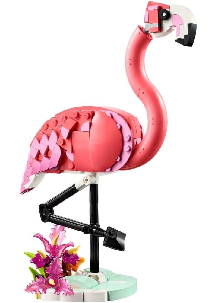 LEGO LEGO Wild Animals Pink Flamingo Toy - Transforms Into A Cockatoo Parrot Figure Or Axolotl - Creative Building Set, 31170  - Image 2