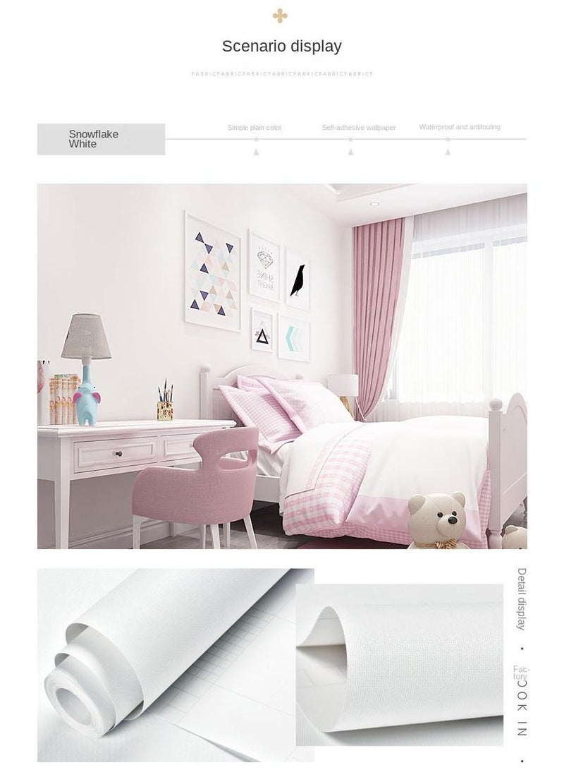 Bluejw Self-Adhesive Wallpaper Waterproof And Moisture-Proof Washable Wallpaper Solid Color Stickers For Bedroom Living Room Background Wall 10x0.6meter - Image 5