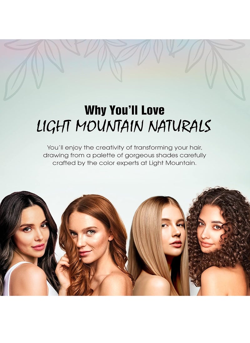 Light Mountain Light Mountain Henna Hair Color & Conditioner - Bright Red Hair Dye for Men/Women, Organic Henna Leaf Powder and Botanicals, Chemical-Free, Semi-Permanent Hair Color, 4 Oz (Pack of 3)  - Image 2