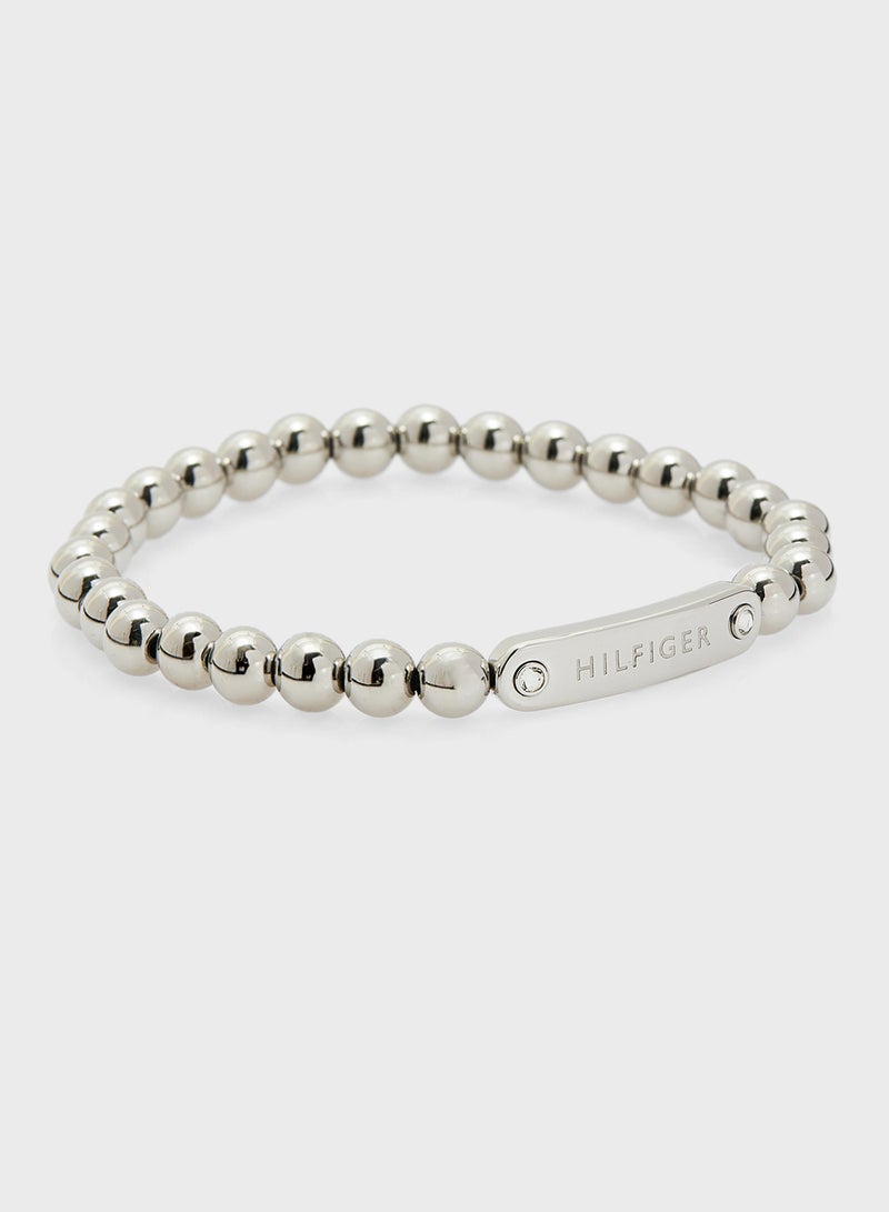 TOMMY HILFIGER Bracelet in Steel with an Engraved Plaqu - Image 1