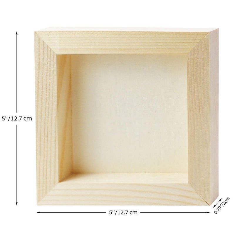 FSWCCK 10 Pack 5 x 5 inch Wood Panel Boards, Unfinished Wood Canvas Panels for Crafts, Painting Canvas, DIY Art Projects, Pouring, Arts Use with Oils, Acrylics - Image 2