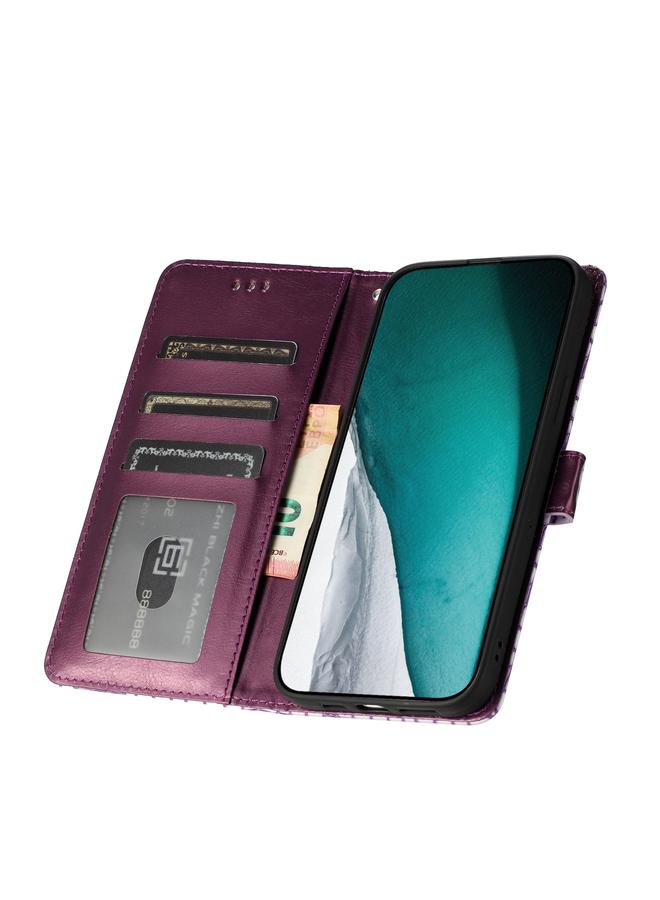 اس-توب جراب هاتف iPhone 16 Pro مصنوع من جلد التمساح مع قلاب أفقي - Image 5