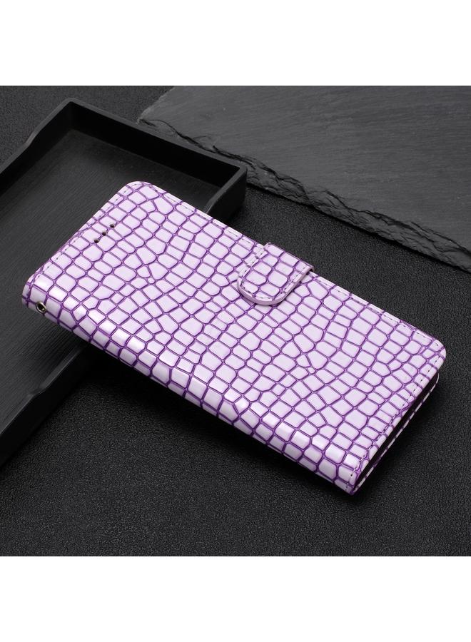 اس-توب جراب هاتف iPhone 16 Pro مصنوع من جلد التمساح مع قلاب أفقي - Image 2