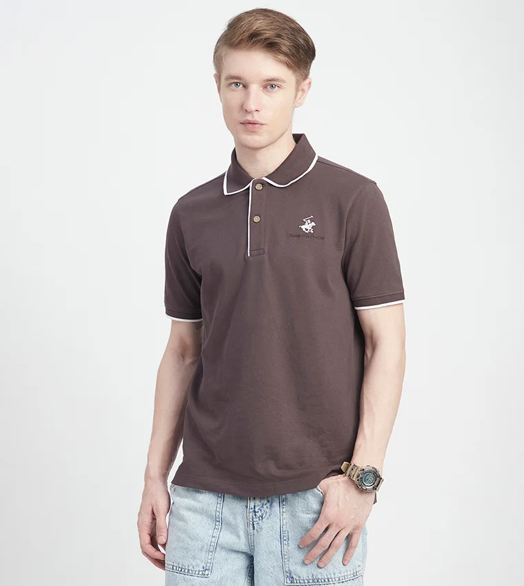 BEVERLY HILLS POLO CLUB Short Sleeves Polo T-Shirt