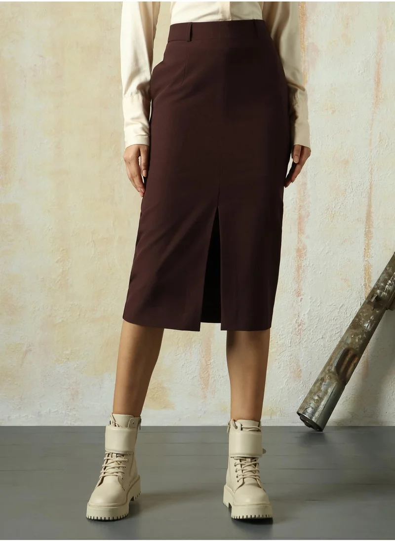 HIGH STAR Women Brown Skirts