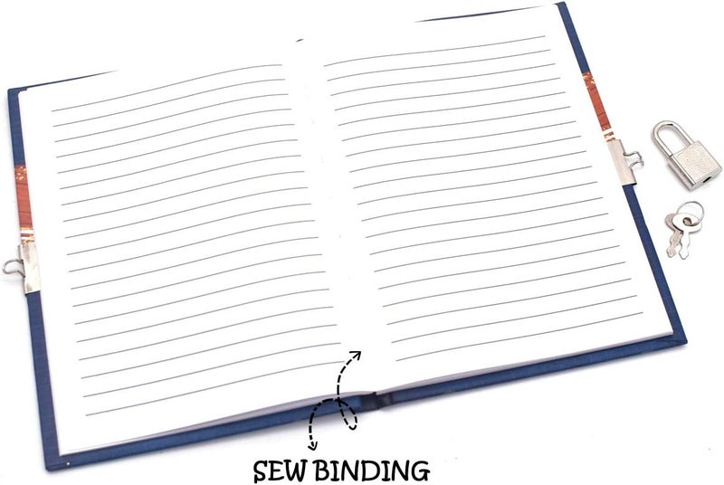 GINMLYDA Boys Diary with Lock for Kids, Spacecraft Diaries 7.1x5.3 inches 160 Pages Cute Boy Journal Secret Notebook with Lock and Key for Little Kid Writing Drawing Gift for Pre school Age 6,8,12 - Image 4