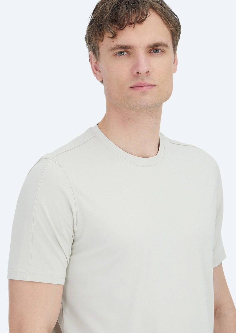 RAMSEY Stone Plain Crew Neck T-Shirt - Image 5
