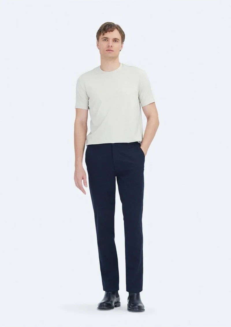 Ramsey Stone Plain Crew Neck T-Shirt