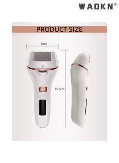WAOKN Professional Electric Foot Grinder Rechargeable, Portable Electronic Foot File Pedicure Tools, Electric Callus Remover Kit, Perfect for Dead, Hard, Cracked Dry Skin, Ideal Gift for Feet Care  - Image 3